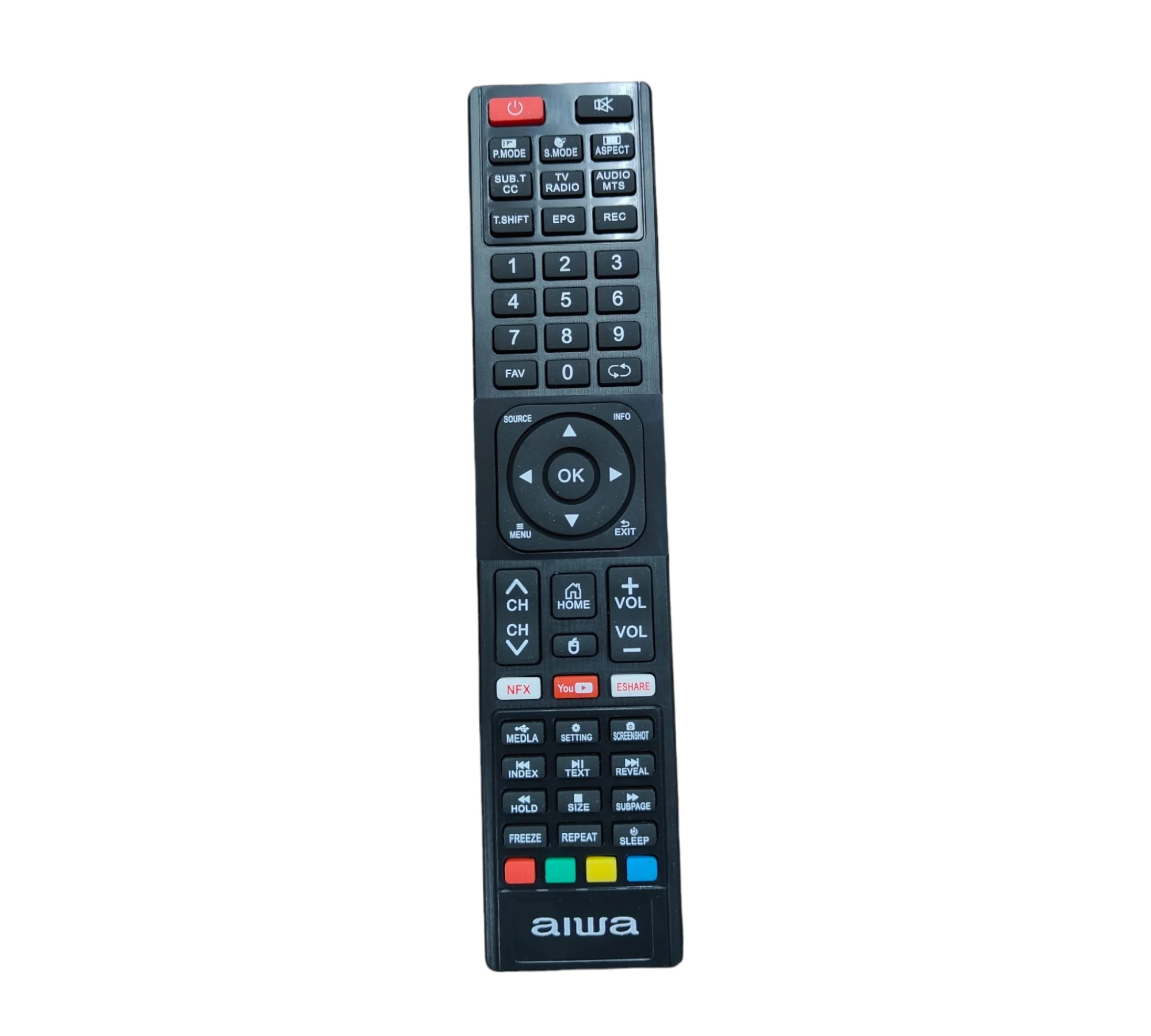 Aiwa Smart TV Remote Control with Netflix & YouTube Buttons – Compatible Replacement#
