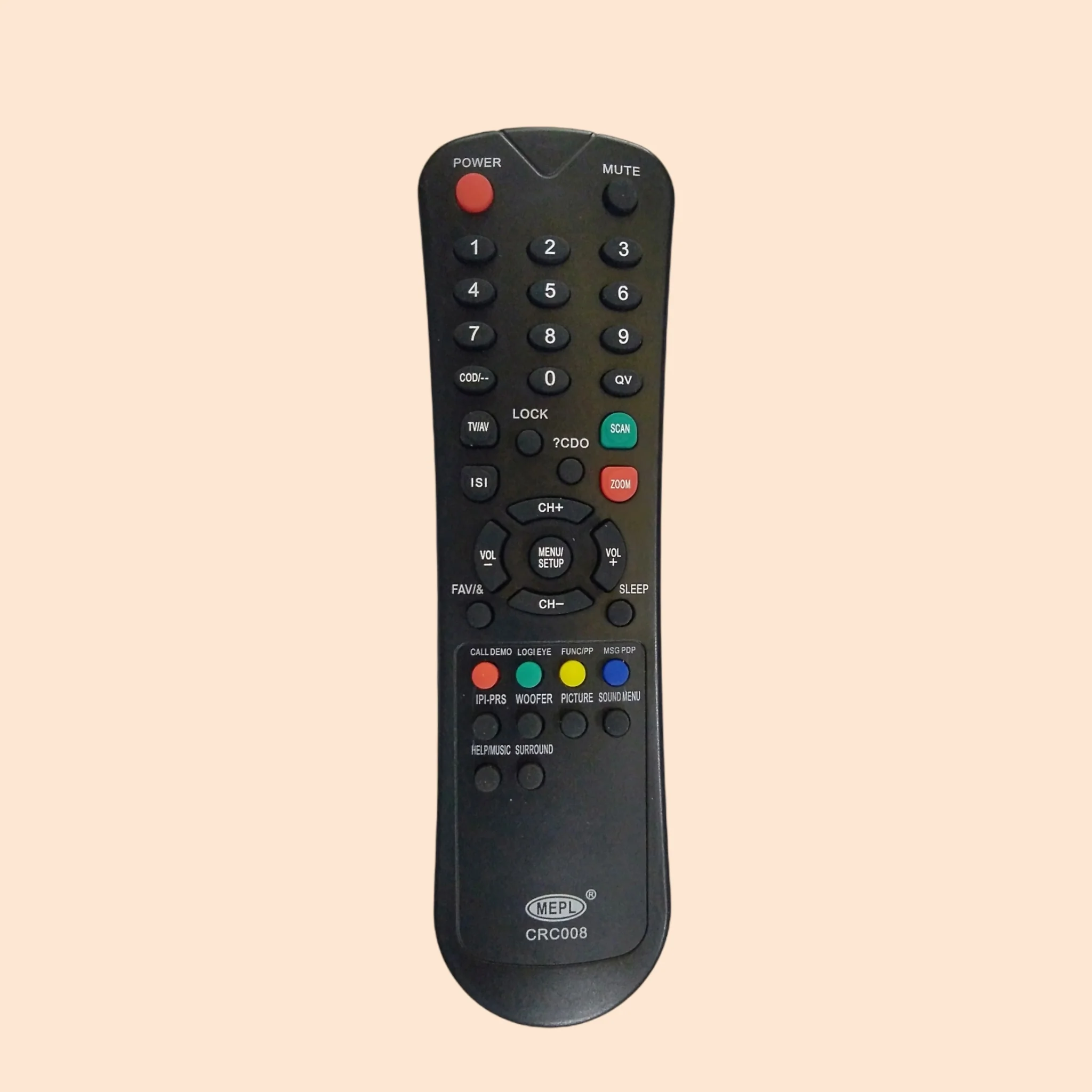 🔘 Akai Universal TV Remote Control – Compatible with All Akai LED/LCD TVs (Model: TV12F)##