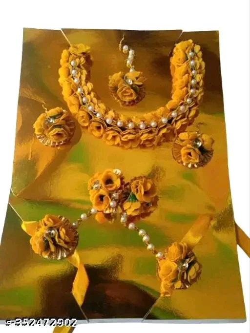 Allure Colorful Pearl Bridal Jewellery Set – Adjustable & Elegant
