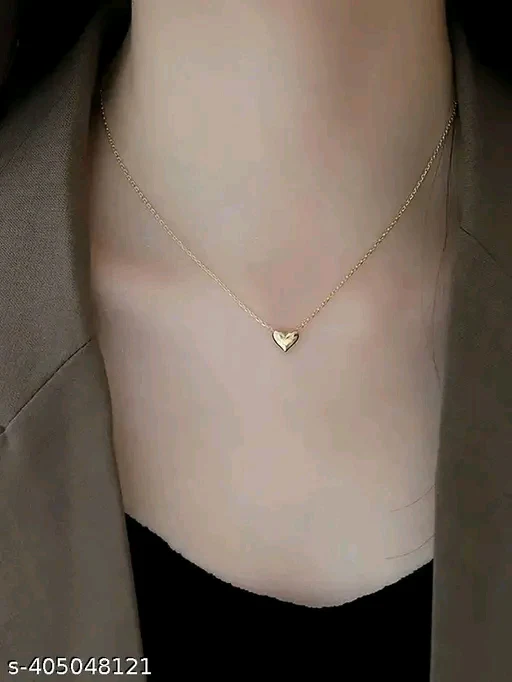 Allure Fancy Gold-Plated Brass Women's Necklace & Chain
