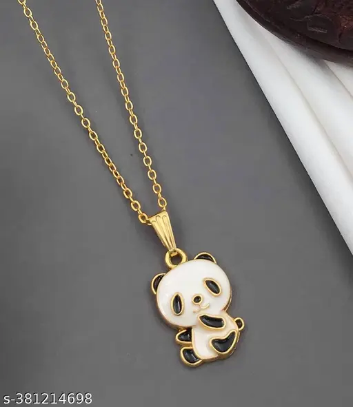Allure Glittering Women’s Necklace &amp; Chain Set – Gold Plated with Cubic Zirconia - Image 2