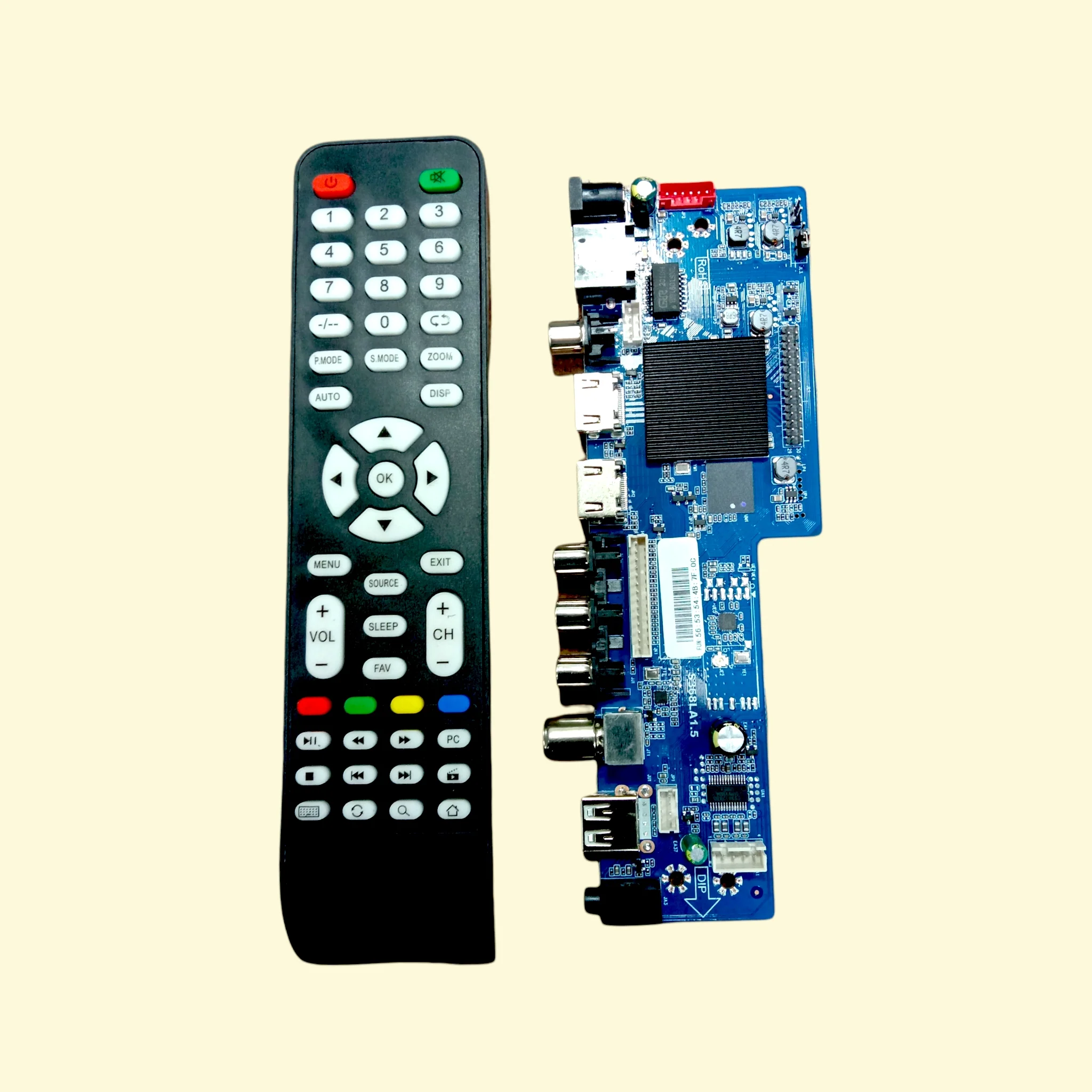 Universal Android TV Motherboard S368A1.5 – Supports 22" to 55" Smart TVs | 512MB RAM | Remote Included - Image 4