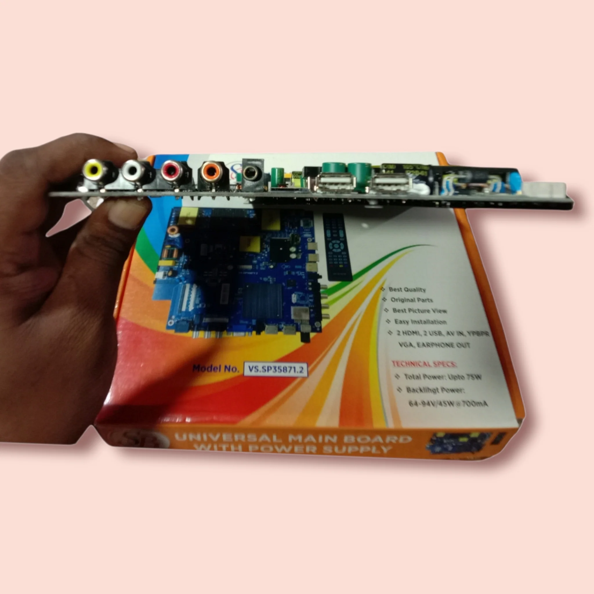 Android 4K Smart TV Motherboard for 50–65" – Model VS.SP65811.2 + Remote$ - Image 3