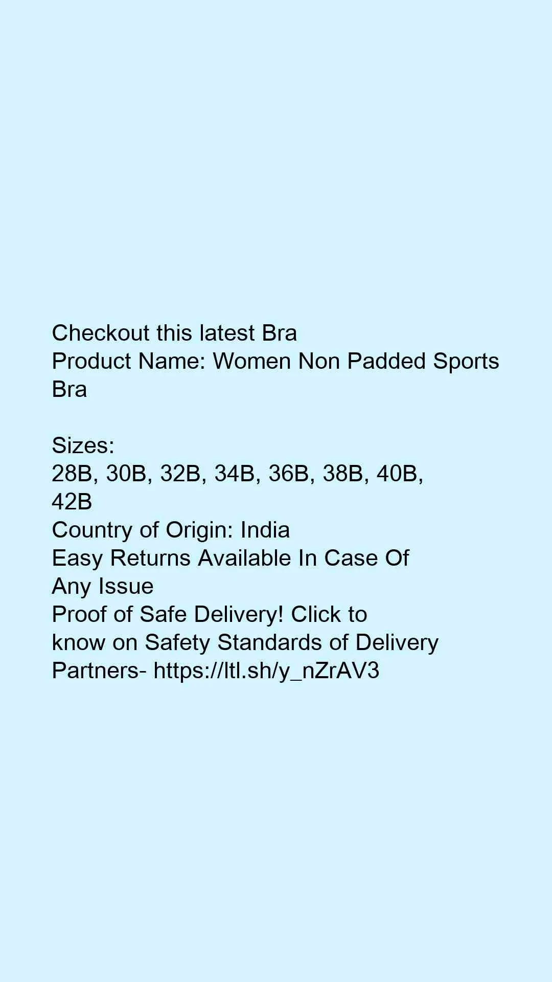 Women Non Padded Sports Bra - Image 2