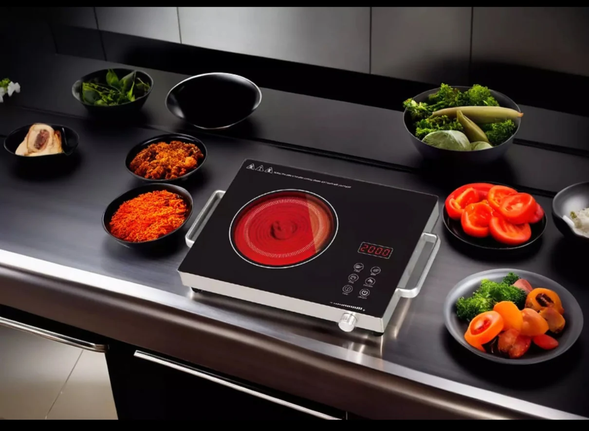 Crompton Infraseve 2000W Infrared Induction Cooktop – Feather Touch Controls, LED Display, Overheat Protection, Fast Cooking Infrared Stove - Image 4