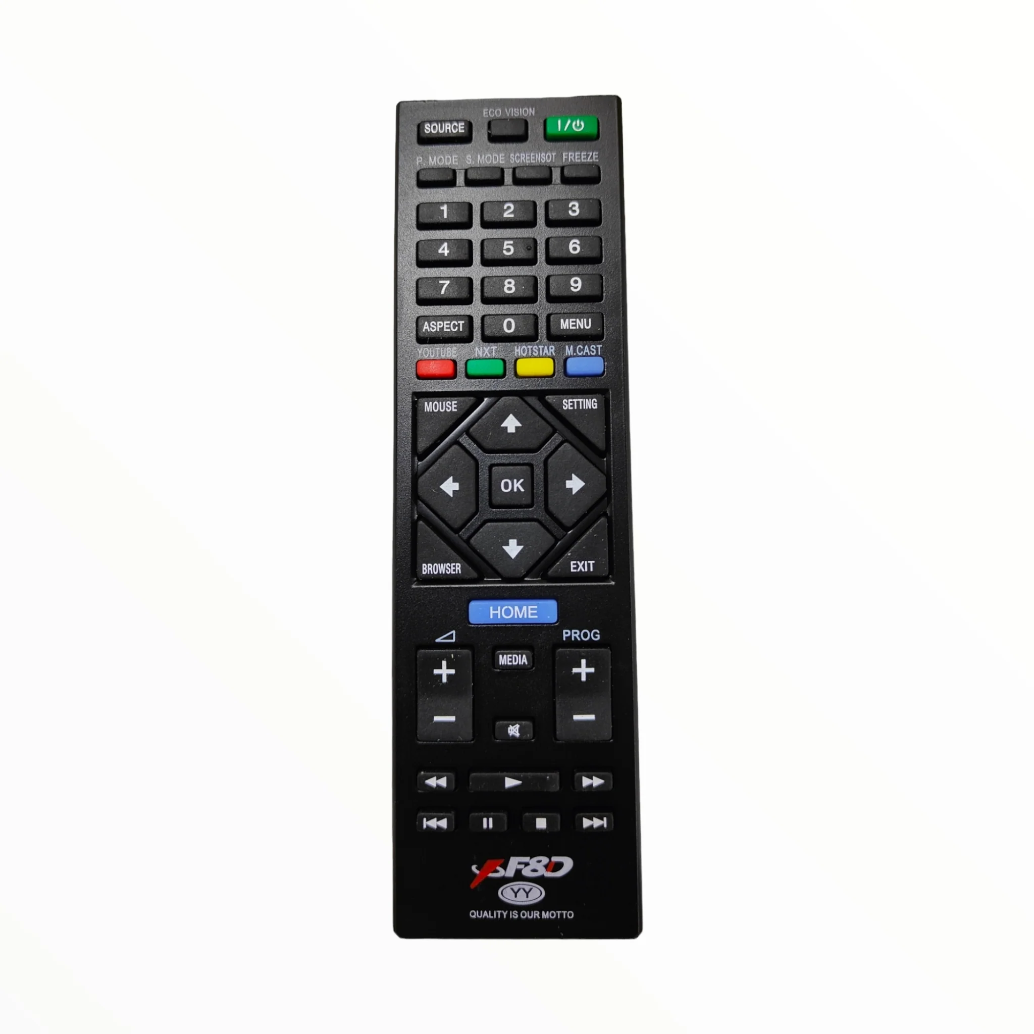 F&D LED TV Remote Control – Compatible Replacement Controller for F&d Smart & LED TVs#
