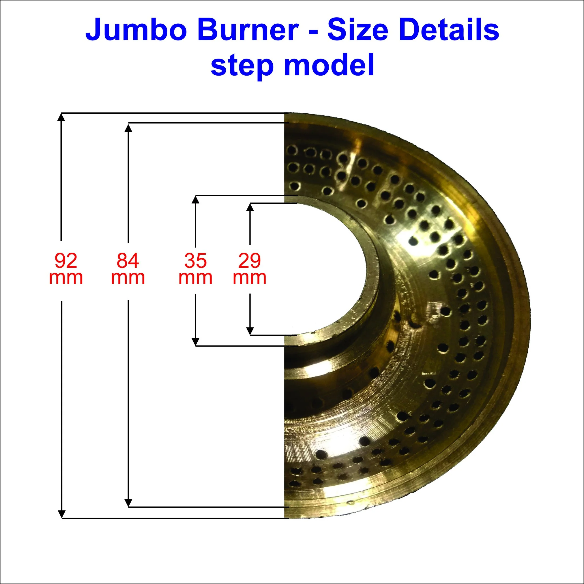 Small, Medium, Big & Jumbo Gas Burners ā High Flame Cooking Stove Parts # - Image 5