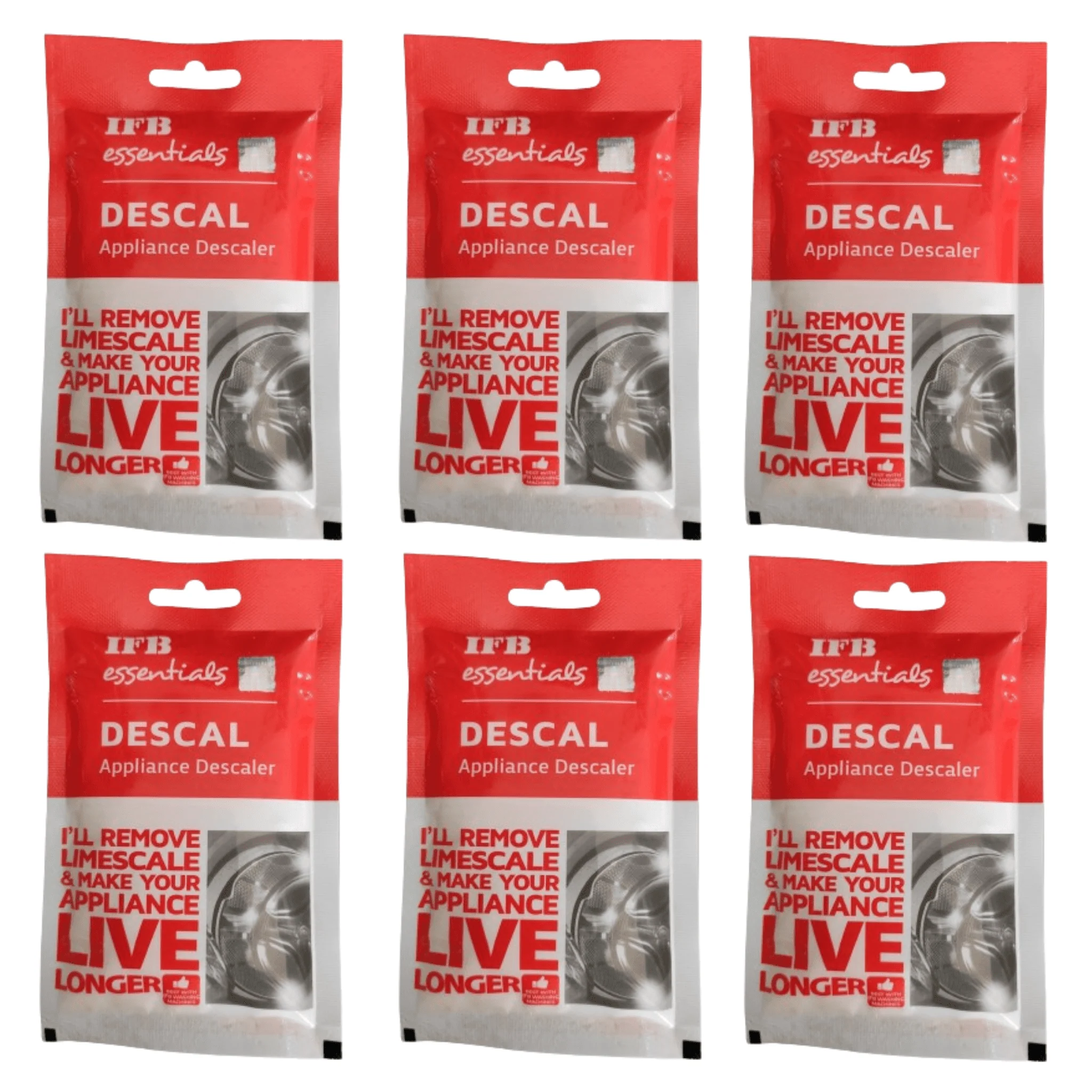 IFB Appliance Descaler – 5 Pack Set | 500g Total for Washing Machines, Dishwashers & More #