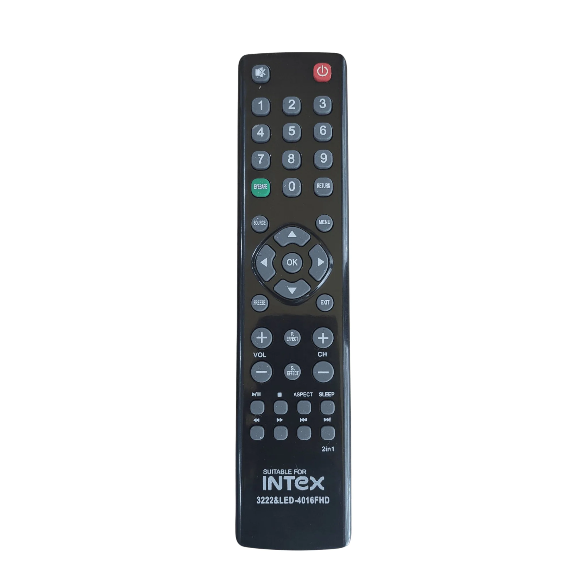 Intex 3222 & 4016FHD LED TV Remote Control – Compatible Replacement Controller#