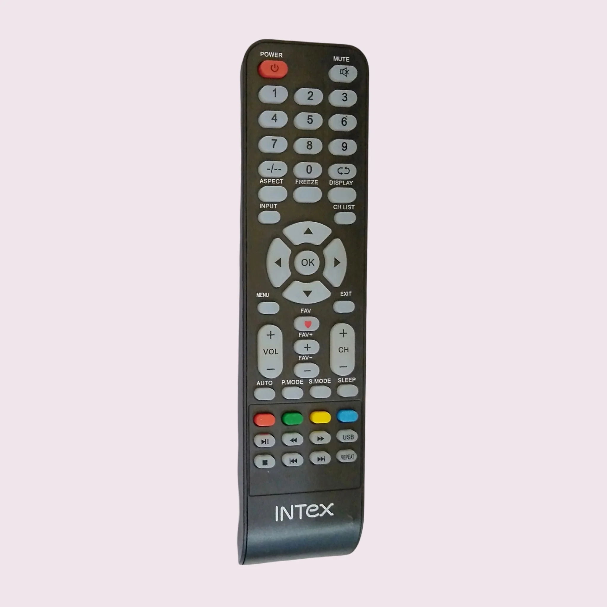 Intex LCD TV Remote Control (Model LD49) – Compatible Replacement Controller#