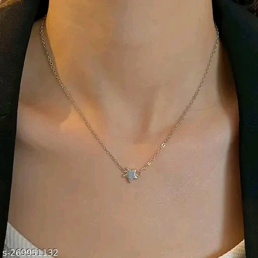Jewels Galaxy Silver Plated "Six-Pieces" Layered Necklace for Women & Girls - Adjustable Free Size - Image 2