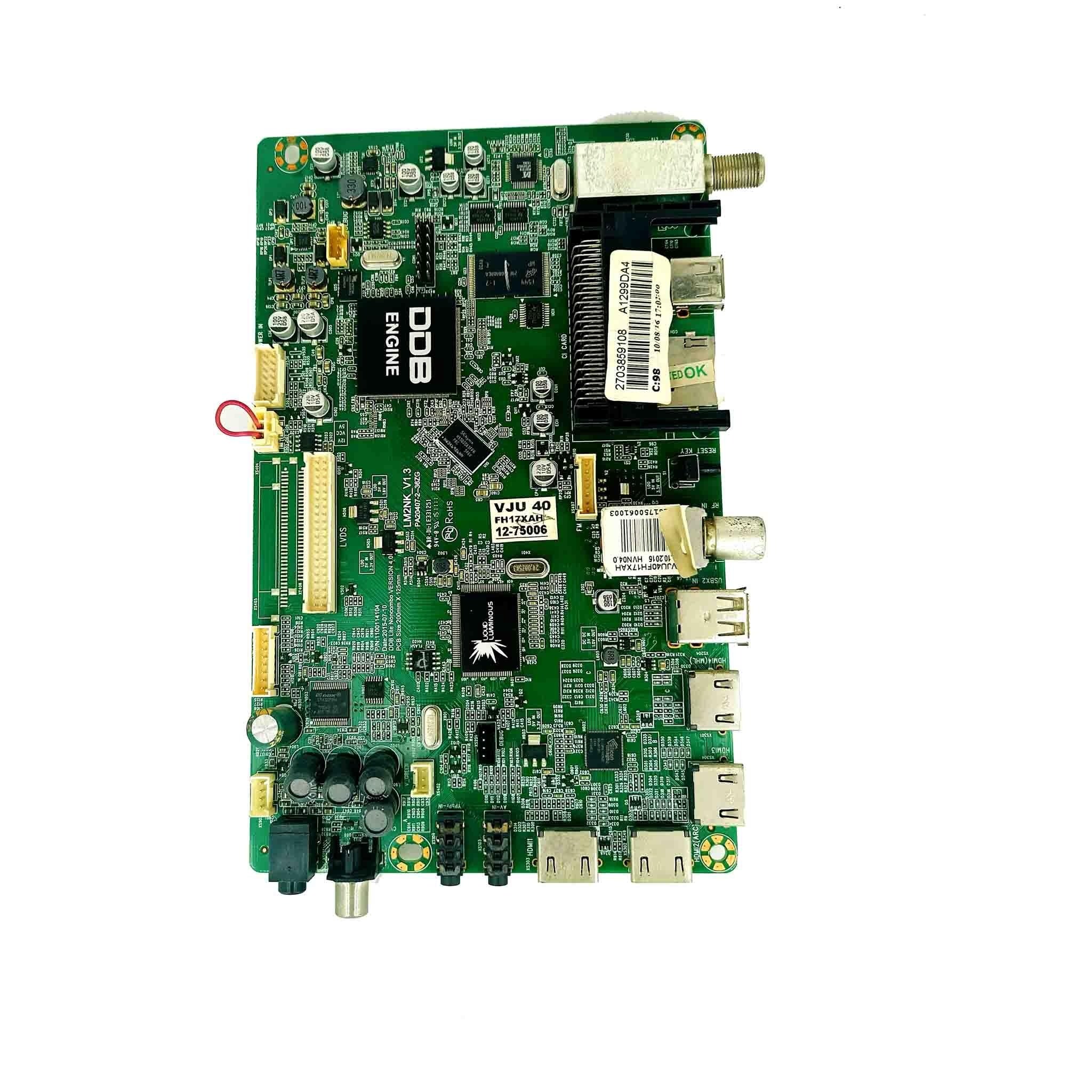 Mother board Suitable for DDBTVVJU40FH17XAH Videocon LED TV
