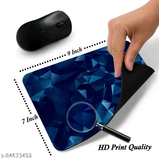 Party Gift suitable & standard size(9by7inch) ,easily clean and non slip surface pad for freely work and gaming on Laptop/Computer MousepadPremium 9x7 Inch Non-Slip Mouse Pad – Smooth Surface for Gaming & Work" - Image 2