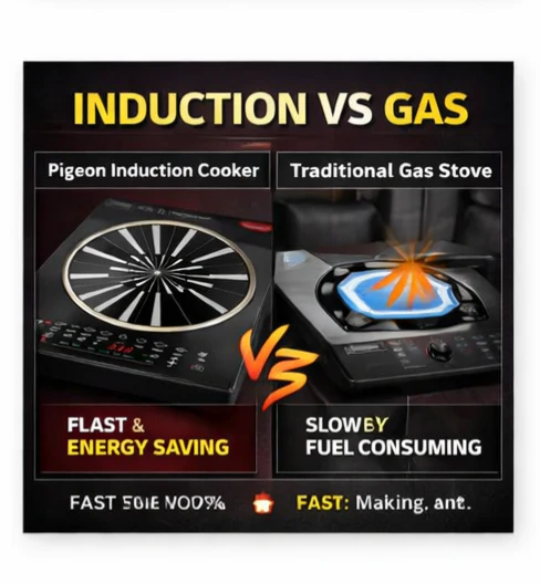 Pigeon Rapido Anti-Skid Induction Cooktop β 2100W High Power | 8 Preset Menus | Feather Touch Control | Energy Saving Cooker - Image 7