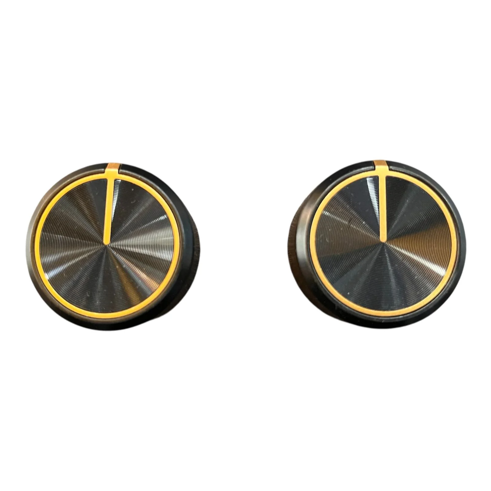 Gold Lined Gas Stove Metal Knob Set – Premium Replacement for Hobs #