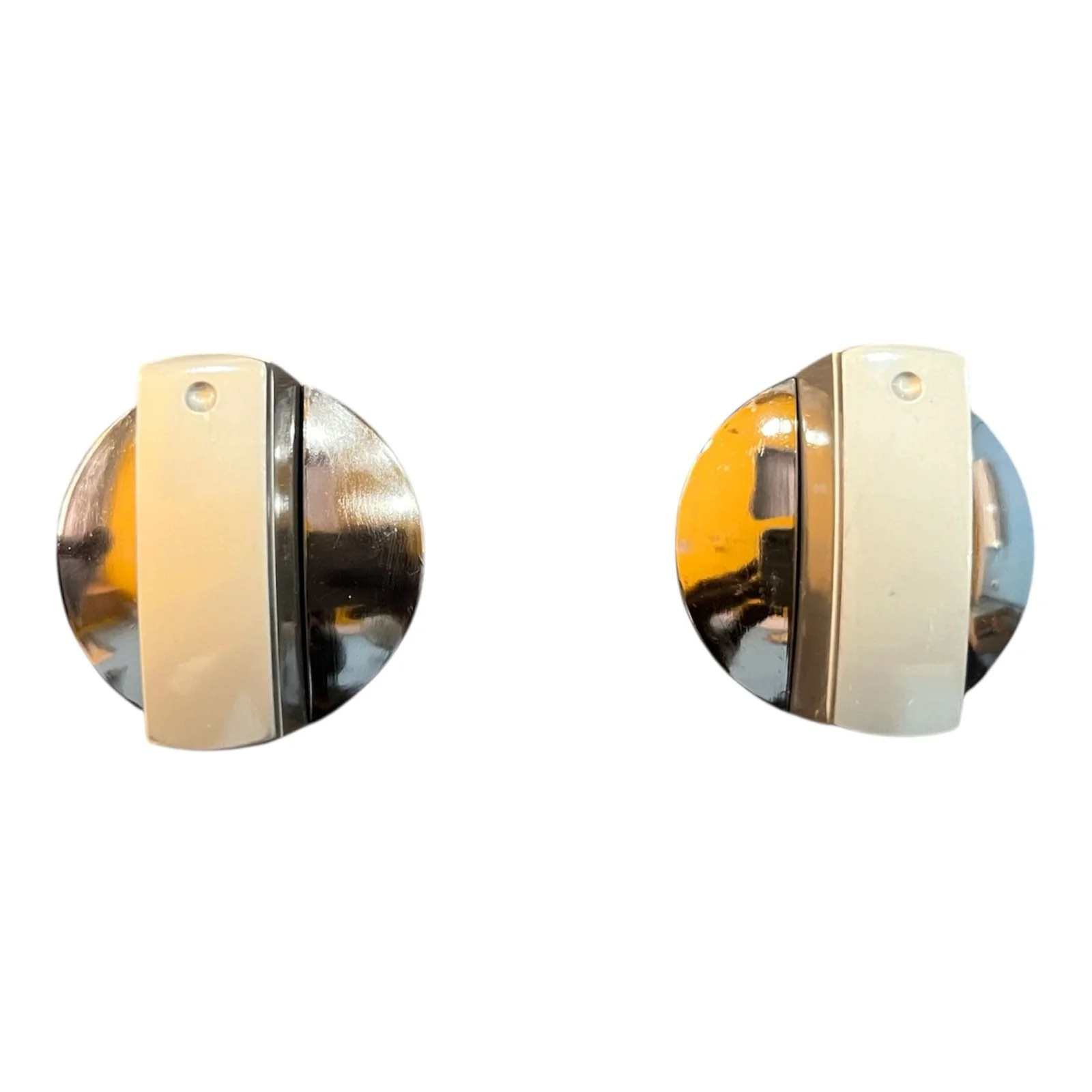 Round Gas Stove Knob with Metal Base – Replacement for Gas Cooktops #
