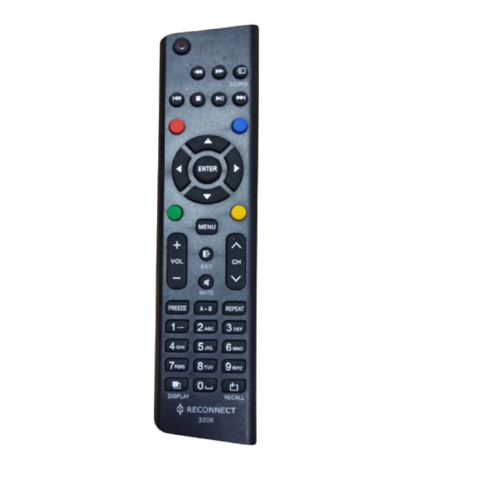 Reconnect LED TV Remote Control (Model 3206) โ Compatible Replacement with All Reconnect LED TVs#