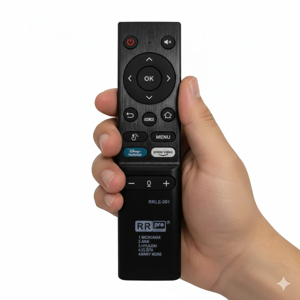 RR Pro RR LE-261 Smart TV Remote for Micromax Akai Hyundai Elista #