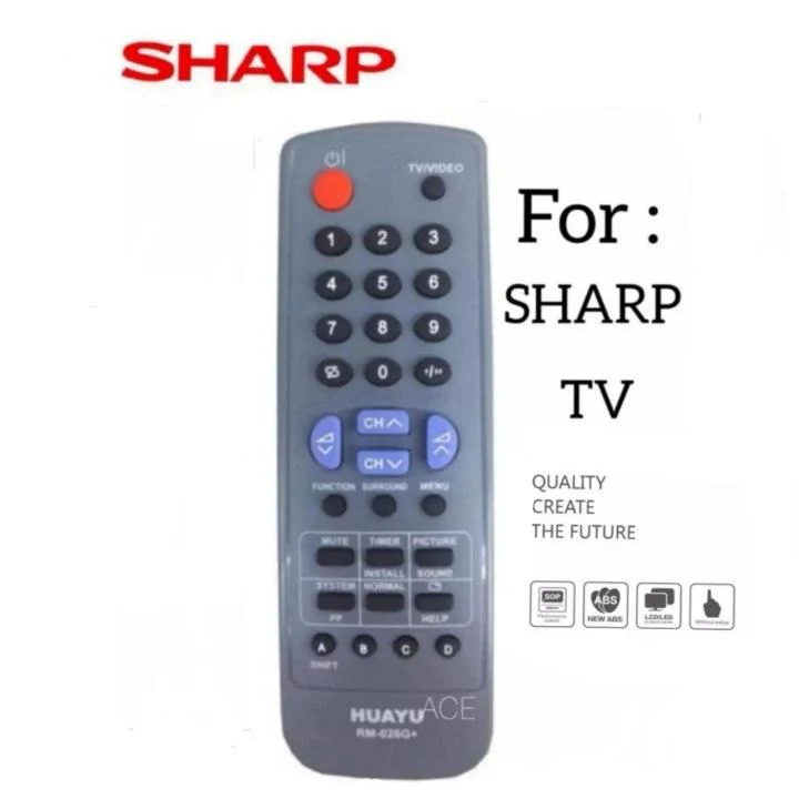🔧 Sharp Universal TV Remote Controller – Compatible with  Sharp LED/LCD TVs (Model TV21)# - Image 2