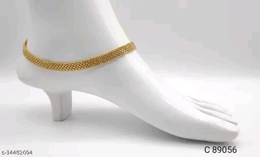 Shimmering Fancy Gold-Plated Women's Anklets & Toe Rings