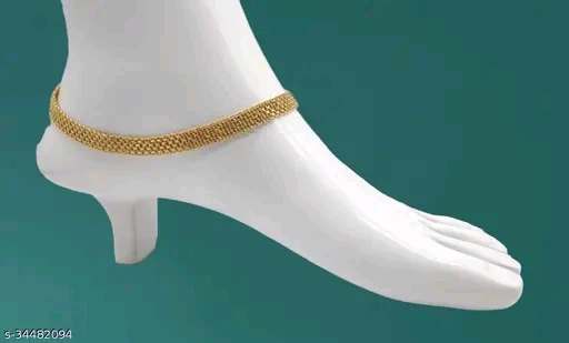 Shimmering Fancy Gold-Plated Women's Anklets & Toe Rings - Image 2