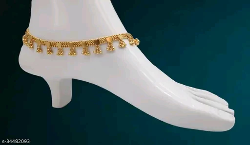 Sizzling Chunky Gold-Plated Women Anklets & Toe Rings - Image 2