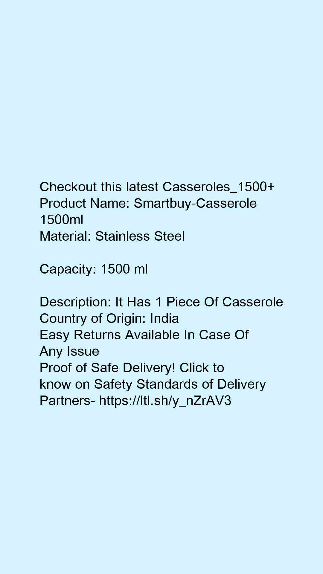 Smartbuy-Casserole 1500ml - Image 2