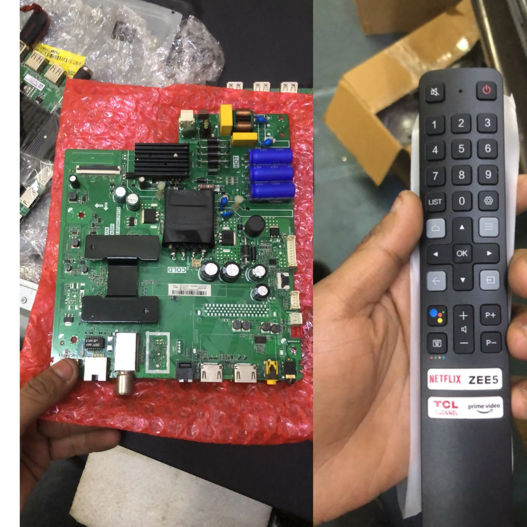 TCL 43S6500FS Led Tv Motherboard | Refurbished Original Main Board Replacement with Remote