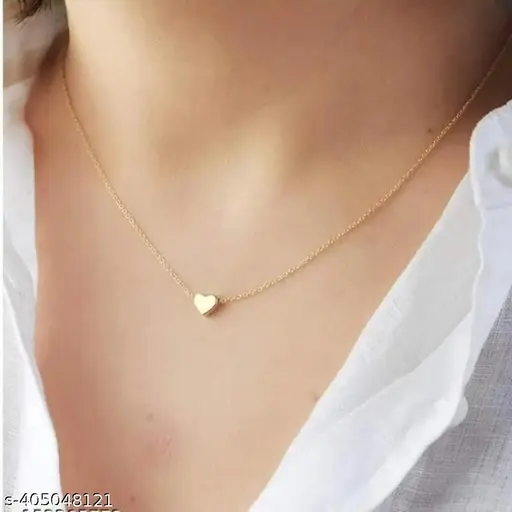 Twinkling Graceful Women's Gold-Plated Necklace & Chain Set (Set of 4) - Image 3