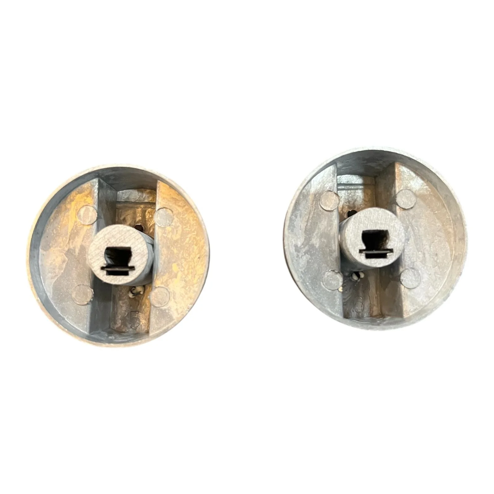 Silver & Black Metal Gas Stove Knobs β Replacement Pair for Gas Cooktops # - Image 2